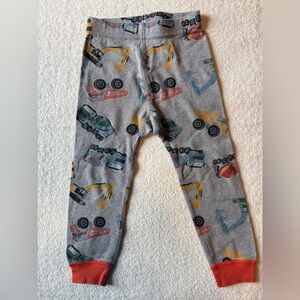 Hanna Andersson Gray Vehicles/ Construction Print Pajama Bottom, 3T